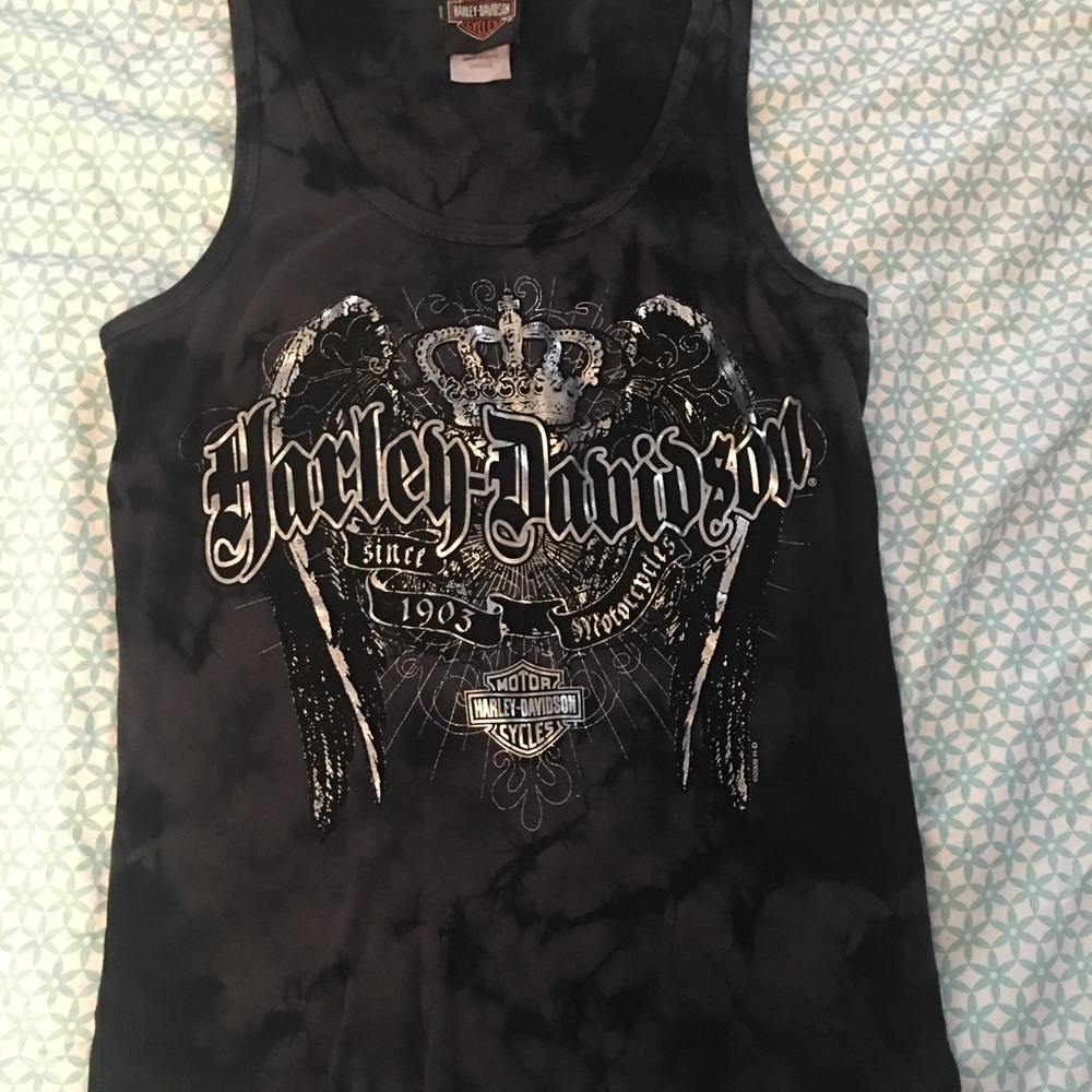 Harley Silver Foil Tank - Size S